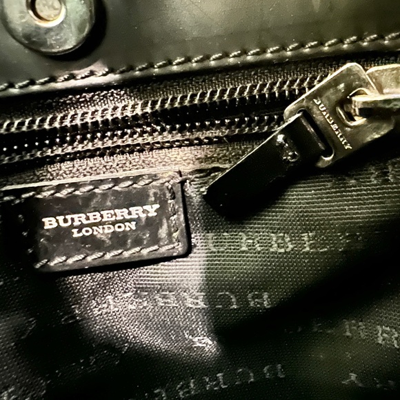 Burberry London Nova Check Coated Canvas Mini Tote Tan Black - Picture 5 of 16